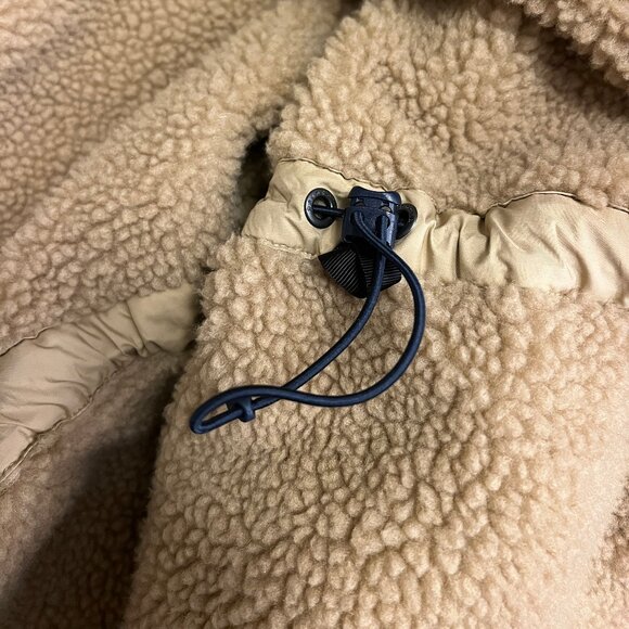 Patagonia Women's Prairie Dawn Parka Size M Smolder Blue With Tan Sherpa NWTU - Picture 10 of 11